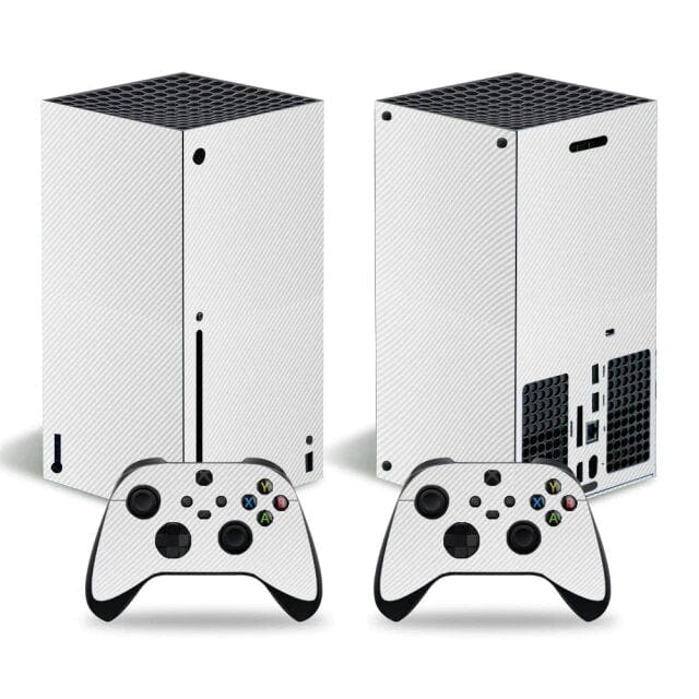 Stickers Xbox Series X<br> Carbone Blanc