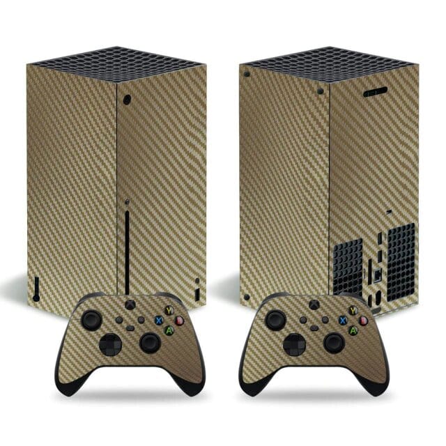 Stickers Xbox Series X<br> Carbone Marron