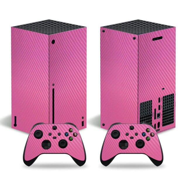 Stickers Xbox Series X<br> Carbone Rose